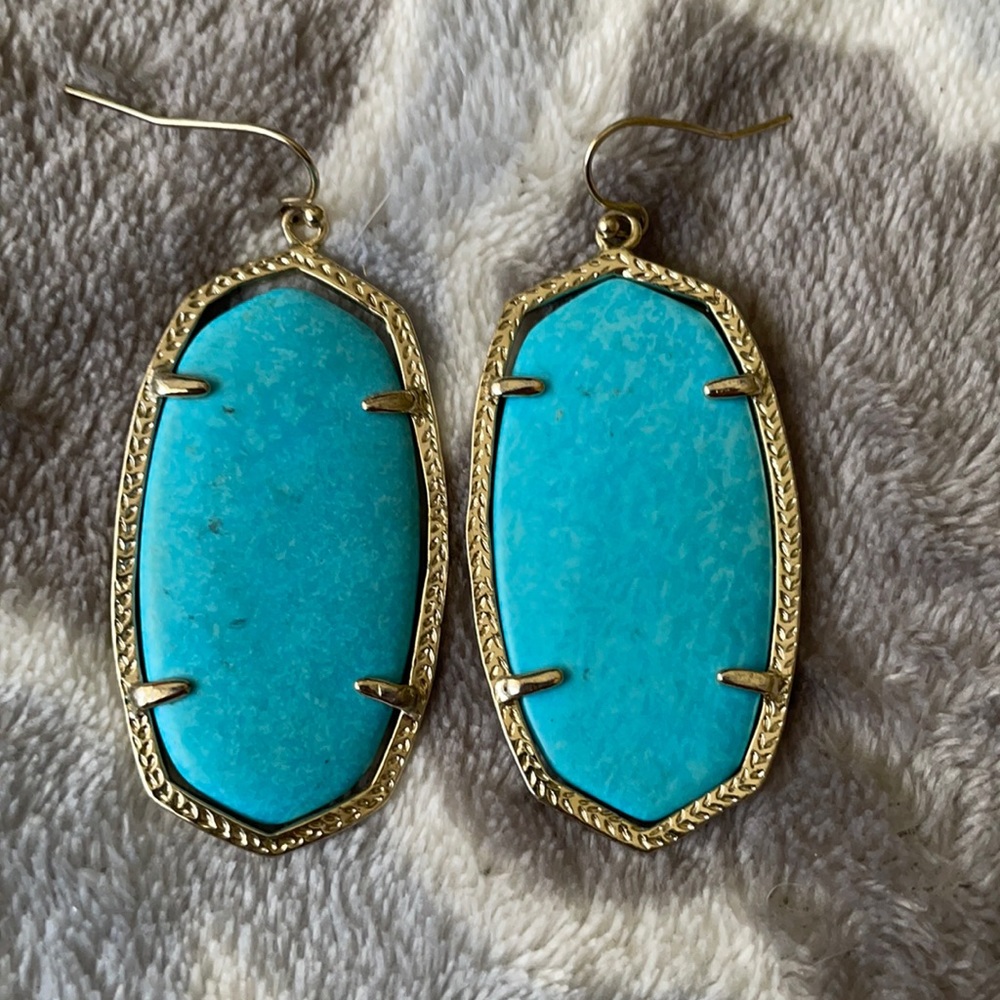 Kendra Scott vintage Danielle in turquoise blue